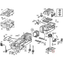 URO製 ベンツ W210 E320 4MATIC ブロアモーターカバー/ブロワハウジングカバー 後期 左ハンドル用 2108352740_画像2