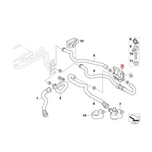 URO製 BMW E60 E61 525i 530i 530xi 540i 545i 550i M5 ヒーターバルブ/ウォーターバルブ 64116906652 64116931708 64126927915_画像2