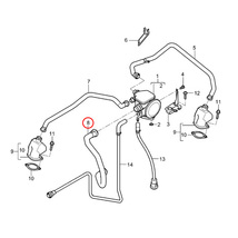 URO製 Porsche ポルシェ 911 997 H17～20年式 クランクケース ブリーザーホース 99710714502_画像2