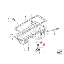 VEMO製 BMW E90 E91 E92 E93 323i 325i 325xi xDrive 330i 330xi 335i M3 エンジンオイルレベルセンサー シールリング付き 12617607910_画像2