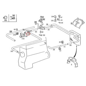 VEMO製 ベンツ W463 W638 W414 ウォーターポンプ/ヒーターポンプ 0018351364 0018351164 300GE G320 G500 G350 G550 G55 G63 V230 V280 1.9の画像2