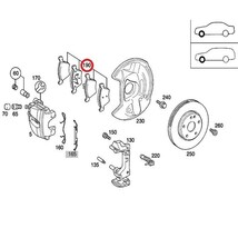 BOSCH製 QuietCast ベンツ Eクラス W210 フロント プレミアムブレーキパッド/ディスクパッド 左右 0024200320 0034202920 E240E320E400E430_画像2