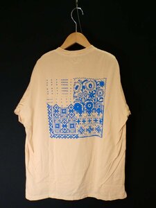  engineered garment . embroidery pattern short sleeves T-shirt [M's(M)/1.3 ten thousand jpy / yellow / new goods tag ]a4H