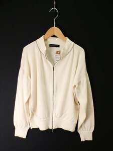 ファビアナフィリッピ　FABIANA FILIPPI　カシミヤ100 ジップカーディガン【L's(S)/21万円/アイボリ/美S品】a4AF