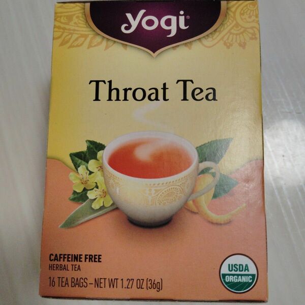 【早い者勝ち】ヨギティー　Yogi tea スロートティー 自然療法 オーガニック 咳 ハーブティー 自然治癒力 ヨギティ