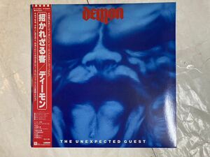 LP 1982年 国内盤 帯付 Demon The Unexpected Guest ディーモン 招かれざる客 P-11284