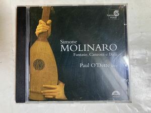CD Simone Molinaro Paul O'Dette Fantasie, Canzoni E Balli モリナーロ 2001年 US盤 HMU 907295
