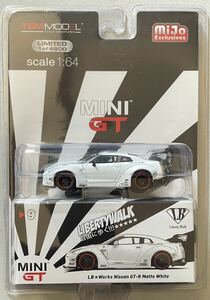 新品未開封 MINI GT LBWorks Nissan GT-R マット ホワイト Matte White No.9 LBWK LHD MGT00009-MJ