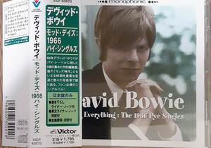【帯付 美品】DAVID BOWIE モッドディズ：１９６６パイシングルス／デヴィッドボウイ VICP-60870