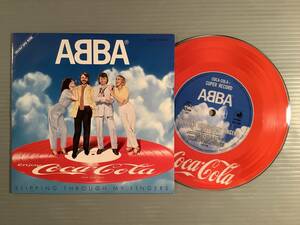 シングル盤(非売品 EPピクチャー盤)◆アバ ABBA／SLIPPING THROUGH MY FINGERS※コカコーラの販促品◆美品！