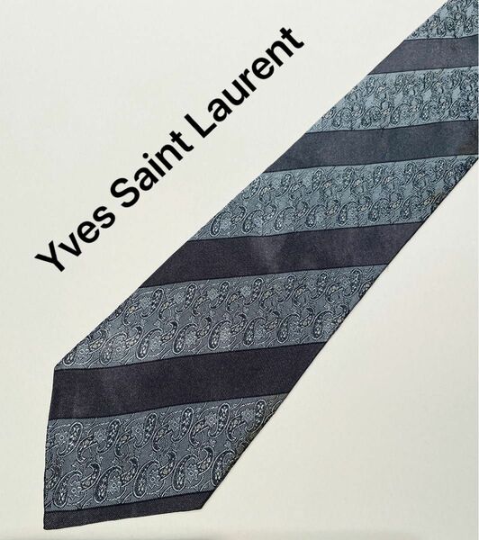 イヴ・サンローラン Yves Saint Laurent ネクタイ　ストライプ
