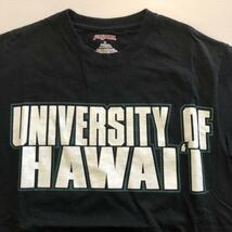 ★UNIVERSITY OF HAWAII JANSPORT USA：S ブラックTシャツ　古着良好！カレッジ物　ハワイ_画像2