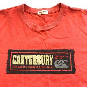 ◎CANTERBURY オレンジ系 Tシャツ L USED カンタベリー 登山　ハイキング　キャンプ　アウトドアウォーキング