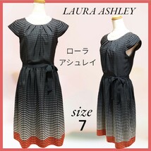 LAURA ASHLEY ローラ アシュレイ ワンピース ドレス ウエスト72cm_画像1