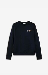 メゾンキツネ MAISON KITSUNE スウェット 裏起毛 黒 ブラック サイズX L