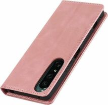 【新品】マグネット 手帳型 Xperia 1 IV ケース ピンクゴールド 手帳 カバー スマホケース ベルトなし エクスペリア1IVケース Xperia1 4_画像5