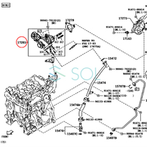 ダイハツ アトレー ハイゼット S321G S321V タービン ターボチャージャー + 補器類 ガスケット 11点セット VQ54 17201-B2040 コア返却不要_画像9