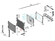 ラジエーター ラジエター W176 W246 W117 X156 A180 B180 CLA180 GLA180 GLA45 ベンツ 出荷締切18時 2465001303_画像8