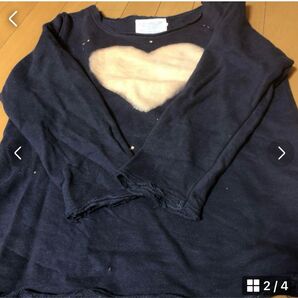 GO TO HOOLYWOOD ペンキ汚しカットソー