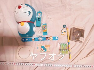 ロッテ　非売品　ドラえもんひみつカプセル　第6弾、ゴム付きキャップ　鉛筆　クリーナー(欠品)　ペンダントヘッド　セット