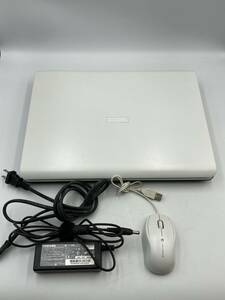 【ジャンク】ノートパソコン　TOSHIBA　東芝　PAAX94BLS　dynabook　マウス付　ACアダプター付　ホワイト　通電OK　動作未確認　＊1145＊