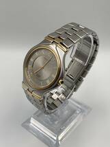 【中古】稼働品　CITIZEN　シチズン　EXCEED　EUROS　機械式　QUARTZ　クォーツ式　シルバー　ゴールド　箱付き　ベルト　3針　＊1281‐1＊_画像3