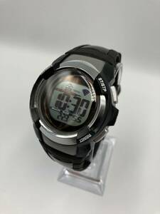 【美品】中古　稼働品　Formia　CREPHA　FDM7866　デジタル　ST/STP　RESET　LIGHT MODE　メンズ　シリコンベルト　ブラック　＊1333＊