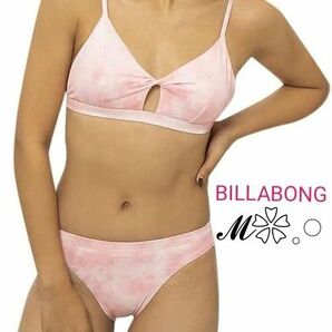 BILLABONG [ビラボン] ビキニ サーフビキニ レディース M ピンク かわいい おしゃれ ストレッチ リサイクル繊維