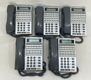 MW0203◆ジャンク まとめ売り◆ パナソニック Panasonic Telsh-V 12キー電話機 D VB-E411D-KS ビジネスフォン 電話 5台セット