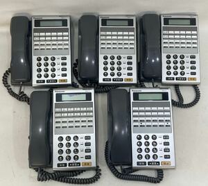 MW0207◆ジャンク まとめ売り◆ パナソニック Panasonic Telsh-V 12キー電話機 D VB-E411D-KS ビジネスフォン 電話 合計5台セット