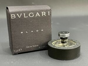 S4B411◆新古品◆ ブルガリ BVLGARI ブラック BLACK オードトワレ Eau de Toilette ミニ香水 5ml