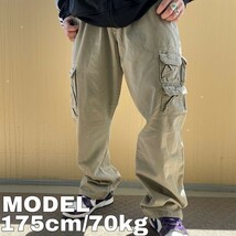 W36 Wrangler ラングラー カーゴパンツ チノパン ベージュ ポケット_画像2