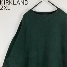 カークランドKIRKLAND 無地 スウェット トレーナー ネイビー紺 2XL_画像1