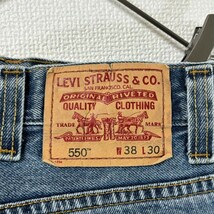 リーバイス550 Levis W38 ブルーデニムパンツ 青 00s 7903_画像4