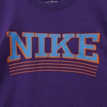 NIKE ナイキ ビッグロゴプリントTシャツ L パープル 紫 オレンジ 青_画像5