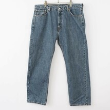 リーバイス505 Levis W40 ダークブルーデニム 青 パンツ 7434_画像2