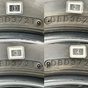 中古タイヤ 4本セット 195/80R15 96Q ブリヂストン BLIZZAK DM-V2 冬 スタッドレス 195/80/15 エスクード b5508の画像7