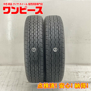 中古タイヤ 2本セット 165R13 6PR ブリヂストン STEEL RD-613 夏 サマー 165/13 6PR 商用車 b5366