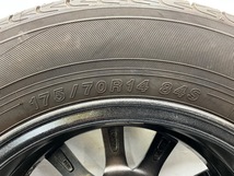 中古タイヤホイールセット 175/70R14 84S 14インチ 14×5.5J +38 4穴 PCD100 ヨコハマ CLAIRE 夏 アクア d439_画像7