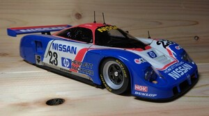 タミヤ製 1/24 ニッサン R89C 完成品　WSPC 1989年第4戦 ニュルブルクリンク出場車