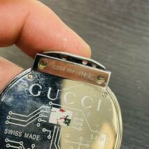 GUCCI グッチ 114-2 QZ デジタルダイアル デジタル メンズ腕時計 ケースのみ NN9031_画像7