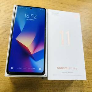 Xiaomi 11T Pro 128GB 背面ガラス割れ ストア購入 SIMフリー NN9185