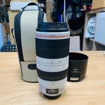 Canon EF100-400mm F4.5-5.6L IS II USM 本体、ソフトケース、ストラップ NN9396_画像1