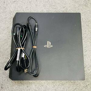 動作品 SONY PS4 Pro CUH-7000B 1TB ジェットブラック 純正コントローラー付き NN9435