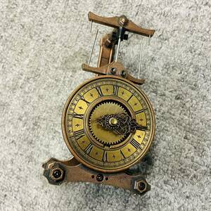 ジャンク TOMY ギルドクロック guild clock 置時計 アンティーク からくり時計 ゼンマイ式 レトロ NN9577