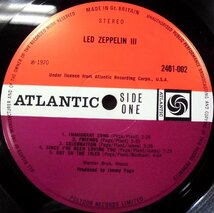●UK-Atlanticオリジナルw/5:7,EX+:EX Copy!! Led Zeppelin / Led Zeppelin III_画像8