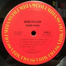 BOB DYLAN / HARD RAIN (US-ORIGINAL)_画像6