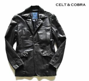 CELT&COBRA ケルト&コブラ head quarters期 レザーテーラード ジャケット 黒 ブラック S