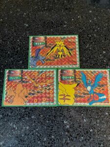 【三鳥ポケモン】トップサン Pokemon cards Topsun プリズム キラ トップ 食玩 ポケモンカード