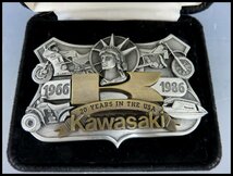 [ZEROnet]Σ限定グッズ　カワサキ　KAWASAKI　20周年　ベルト バックル　シリアルあり　ΣK52-10_画像2